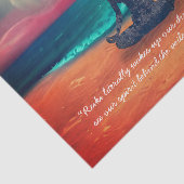 Peaceful Yoga Meditation Moonlight Sky Quote Tissuepapier (Detail)