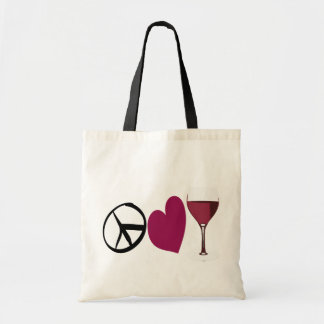PeaceLove&Wine-Tas Tote Bag