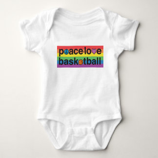 PeaceLoveBasketball PRIDE Baby Bodysuit (wit)