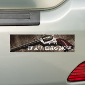 PEACEMAKER, HET EINDE NU ALLEMAAL. BUMPERSTICKER (Op auto)