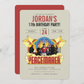 Peacemaker the Series Birthday Invitation (Devant / Derrière)