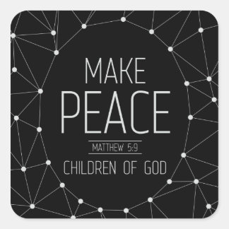 Peacemakers Vierkante Sticker