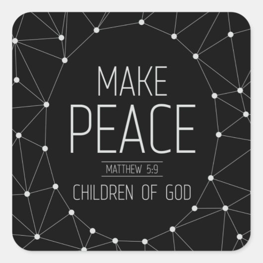 Peacemakers Vierkante Sticker (Voorkant)