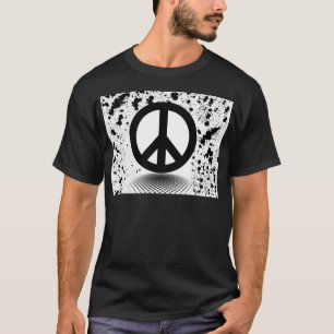 Peacesign splater t-shirt