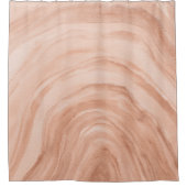 Peach Agate II Aquarelle Motif rideau de douche (Devant)