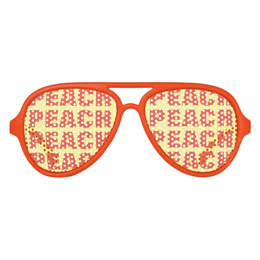 Peach amoureux des nuances de fête. Lunettes de so (Devant)