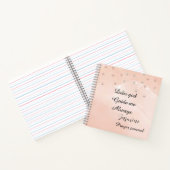 Peach and white personalized prayer journal  (Intérieur)