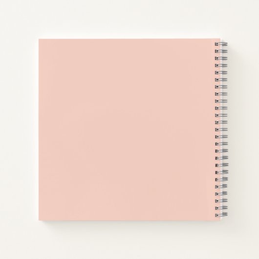 Peach and white personalized prayer journal  notitieboek (Achterkant)