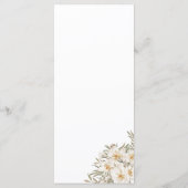 Peach and White Wedding Reception Menu (Dos)