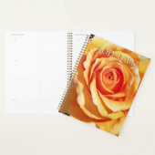 Peach Apricot Rose Planner for teaching wedding (Devant avec enveloppe)