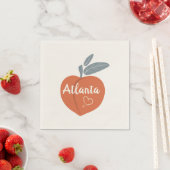 Peach Atlanta Love Servet (Insitu)
