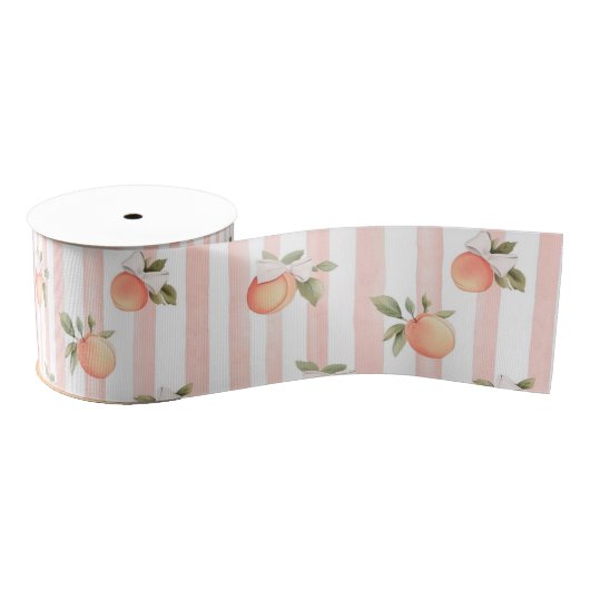Peach Baby Shower Gift Grosgrain Lint (Spoel)