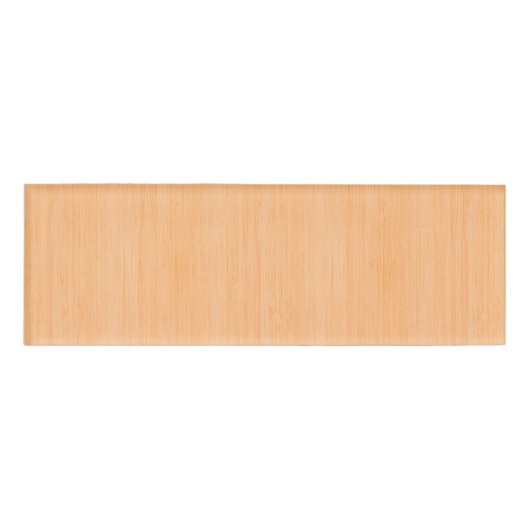 Peach Bamboo wood Grain look Naambadge (Voorkant)