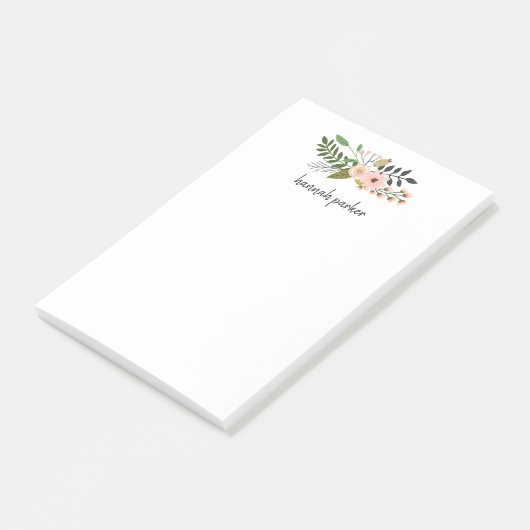 Peach Bedow| Gepersonaliseerd Post-it® Notes (Schuin)