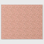 Peach Beige Tan Brown Terrazzo Marble Pattern Cadeaupapier (Vlak)