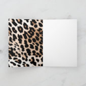 Peach Black Cream Leopard Kaart (Binnen)
