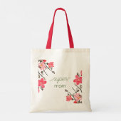 Peach Blossom Aquarelle Mère's Day Sac fourre-tout (Dos)