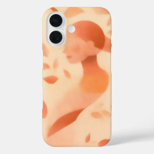 Peach Blossom Blur telefoonhoesje iPhone 16 Hoesje