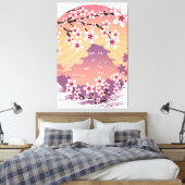Peach Blossom Canvas Afdruk (Insitu (Slaapkamer))