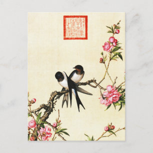 Peach Blossom Fine Art Briefkaart