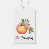 Peach Blossom Gift Labels Cadeaulabel (Voorkant)