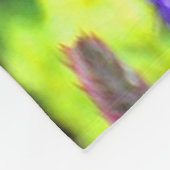 Peach Blossom Hummingbird Fleece Deken (Hoek)