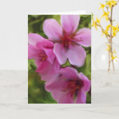 peach blossom kaart (Gele Bloem)