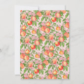 Peach Blossom Monogramme Cartes (Dos)