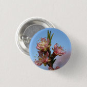 Peach Blossom Ronde Button 3,2 Cm (Voorkant /achterkant)