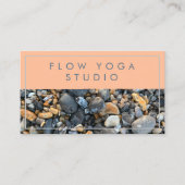 Peach Blue Beach Rocks Visitekaartje (Voorkant)