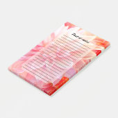 Peach Blush Dahlia Blossom Post-it® Notes (Schuin)