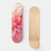 Peach Blush Dahlia Blossom Skateboard (Voorkant)