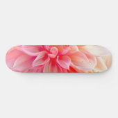 Peach Blush Dahlia Blossom Skateboard (Horizontaal)