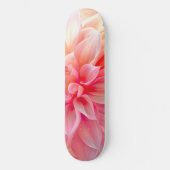 Peach Blush Dahlia Blossom Skateboard (Voorkant)