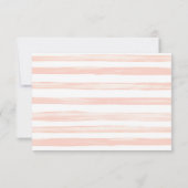 Peach & Blush Flowers Mariage Carte RSVP (Dos)