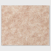 Peach Blush Gold Glitter Cadeaupapier (Vlak)