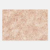 Peach Blush Gold Glitter Inpakpapier Vel (Voorkant)