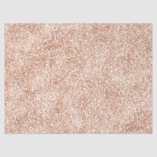Peach Blush Gold Glitter    Tissuepapier (Voorkant)