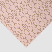 Peach Blush & Gold Modern Boho geometric Glam Tissuepapier (Detail)
