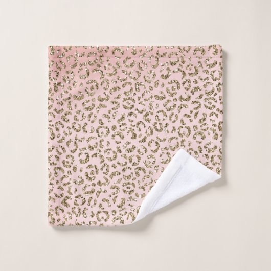 Peach Blush Parties scintillant rose Empreinte de  (Gant de toilette)