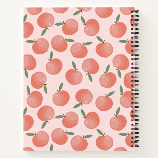 Peach Blush Pink gepersonaliseerd Journal Notitieb Notitieboek (Achterkant)