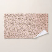 Peach Blush roze glitter Gold leopard print     Bad Handdoek (Handdoek)