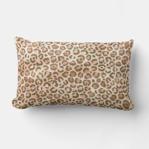  Peach Brown Leopard Print Kussen