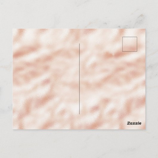 peach bruin-luipafdruk is moedig briefkaart (Achterkant)