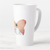 Peach Butterfly inspirerend quote Latte Mok (Rechterhoek)