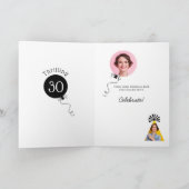 Peach Cake rose Noir Frissant 30e carte d'annivers (Intérieur)