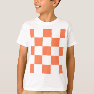 Peach Checkerboard T-shirt