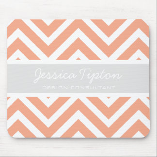 Peach Chevron Mousepad | TBM Muismat