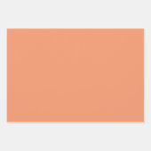 Peach Classic naadloos Damask-patroon Inpakpapier Vel (Voorkant 3)