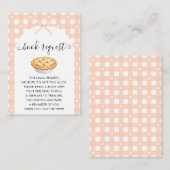 Peach Coquette Pumpkin Pie Book Request Informatiekaartje (Voorkant / Achterkant)